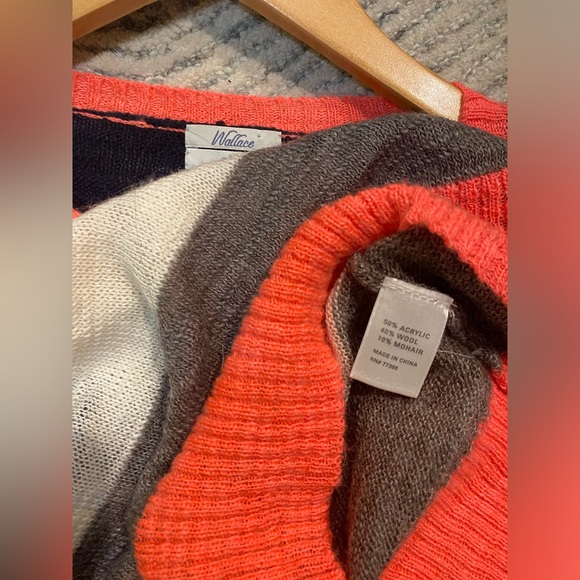 WALLACE MADEWELL Striped Elbow Patch Light Sweater - Picture 3 of 6